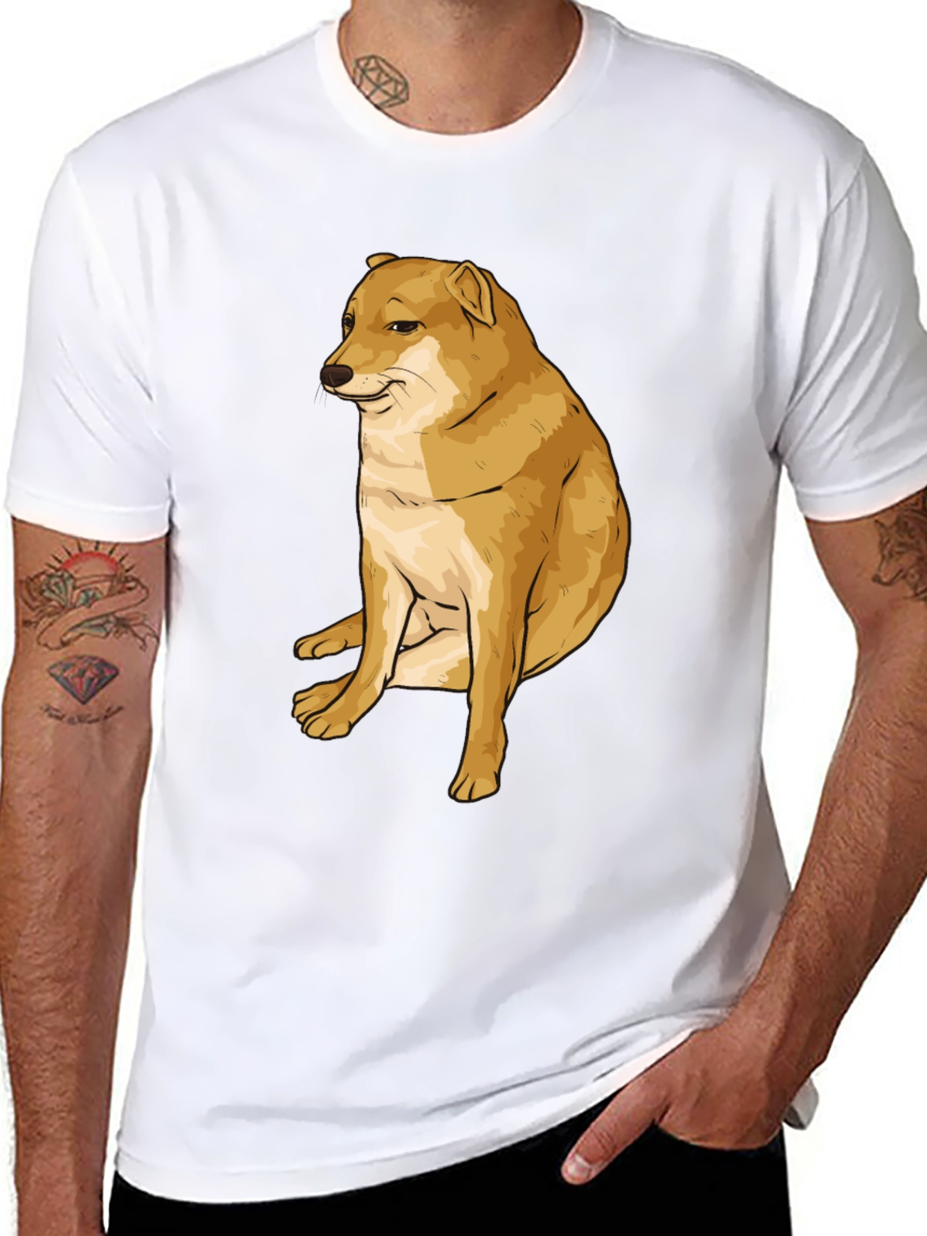 Doge Meme T-Shirt - Black Cotton Graphic Tee
