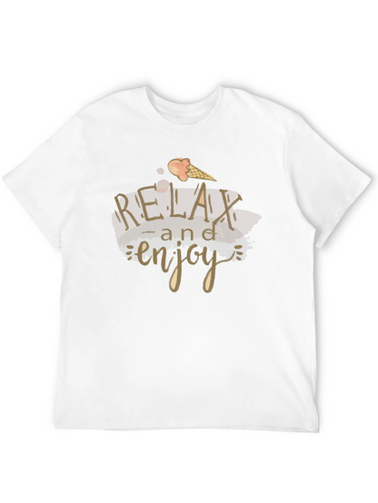 Relax and Enjoy Black T-Shirt