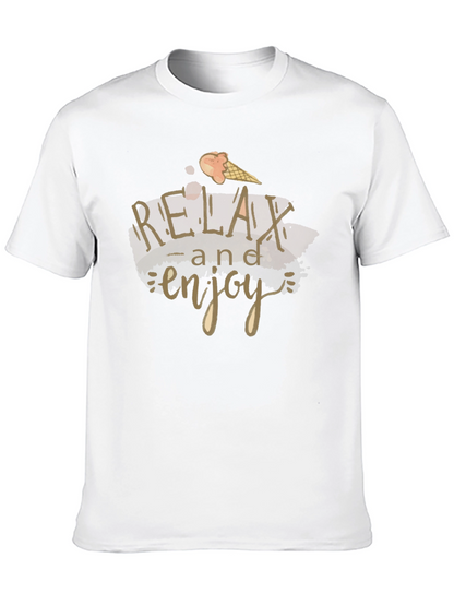 Relax and Enjoy Black T-Shirt