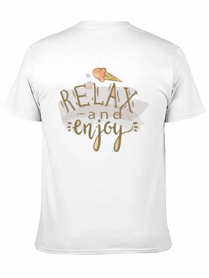 Relax and Enjoy Black T-Shirt