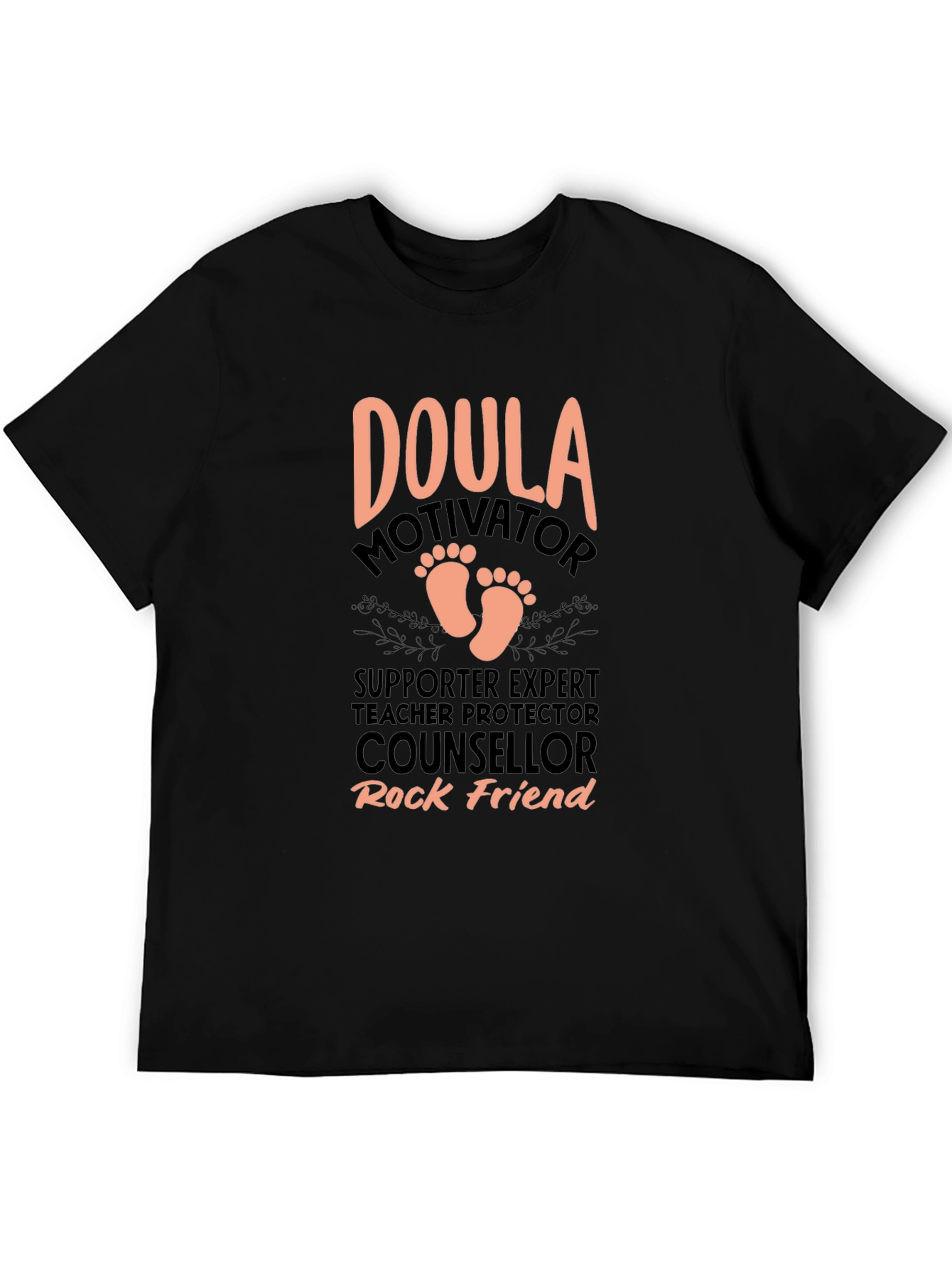 Doula Motivator Black T-Shirt