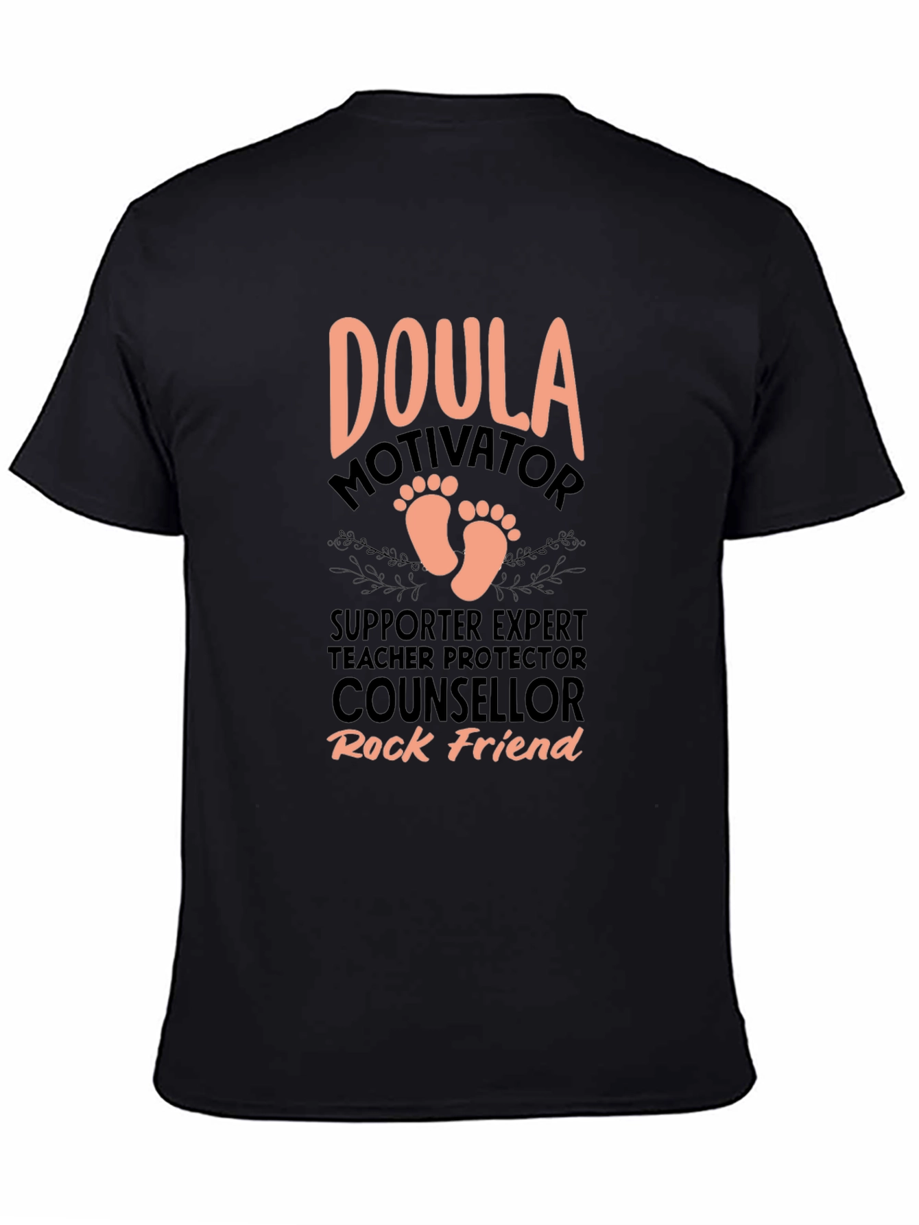 Doula Motivator Black T-Shirt