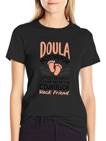 Doula Motivator Black T-Shirt