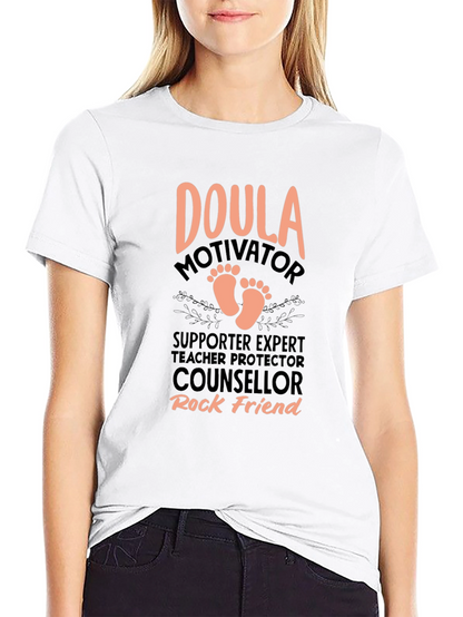 Doula Motivator Black T-Shirt