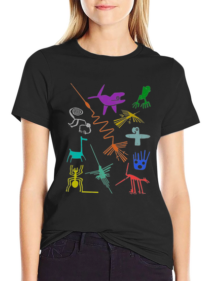 Nazca Lines Graphic Tee - Unique Design