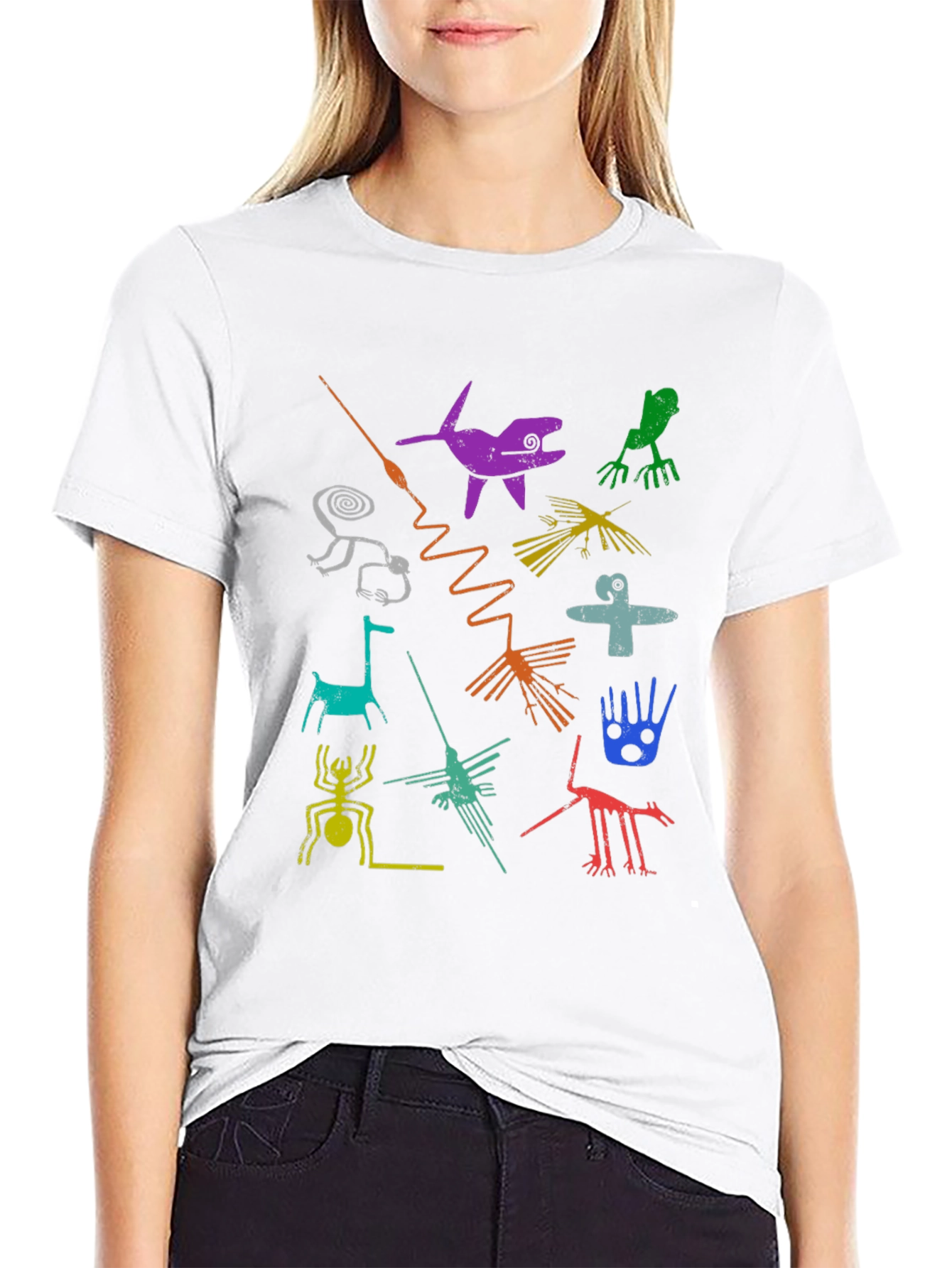 Nazca Lines Graphic Tee - Unique Design
