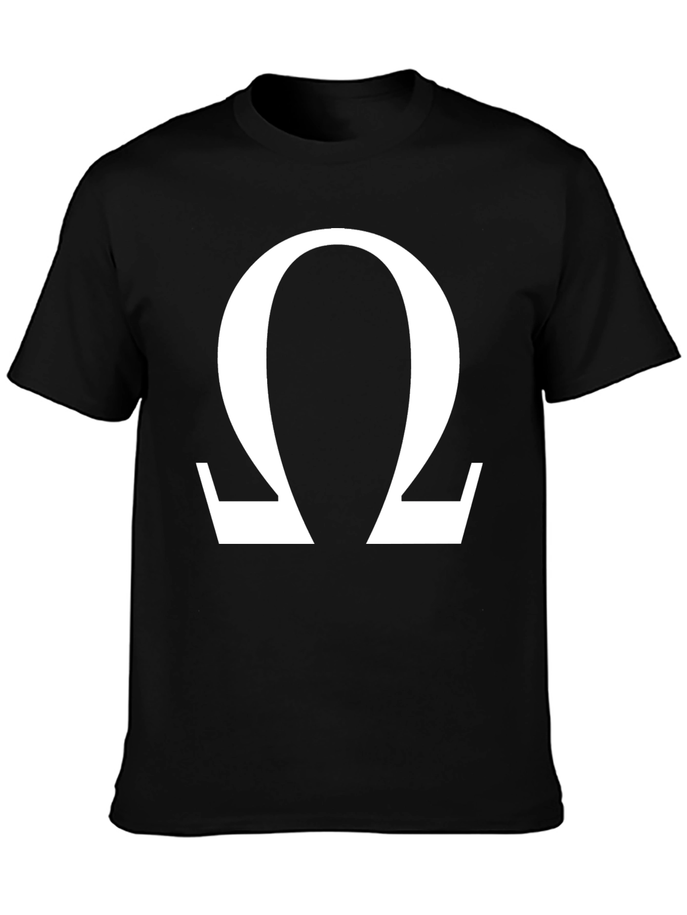 Omega Symbol Graphic Tee - Classic Black T-Shirt