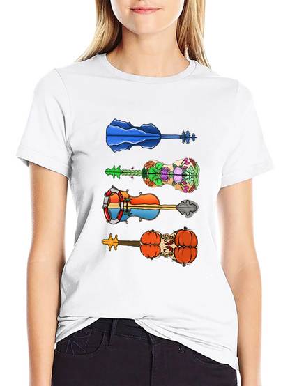Funky Guitar Tee - Unique Design T-Shirt