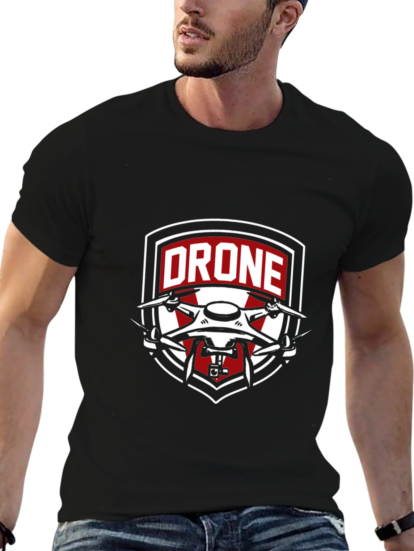 Drone Graphic T-Shirt - Cool Design