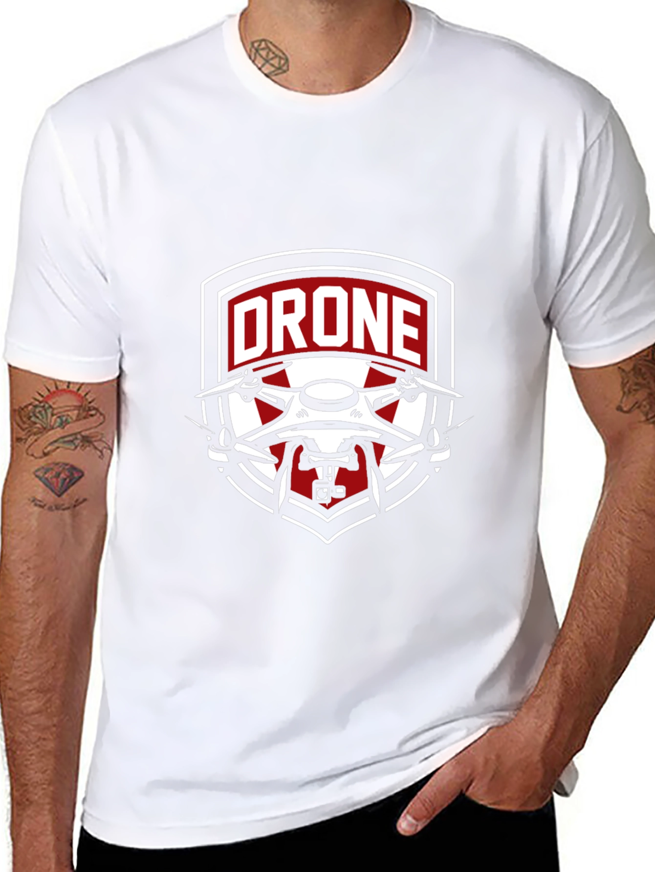 Drone Graphic T-Shirt - Cool Design