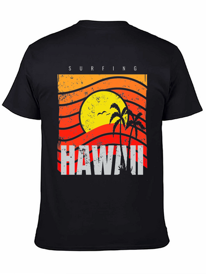 Hawaii Surfing Graphic T-Shirt