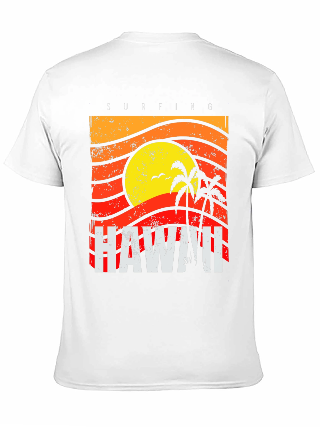 Hawaii Surfing Graphic T-Shirt