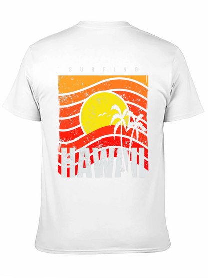 Hawaii Surfing Graphic T-Shirt