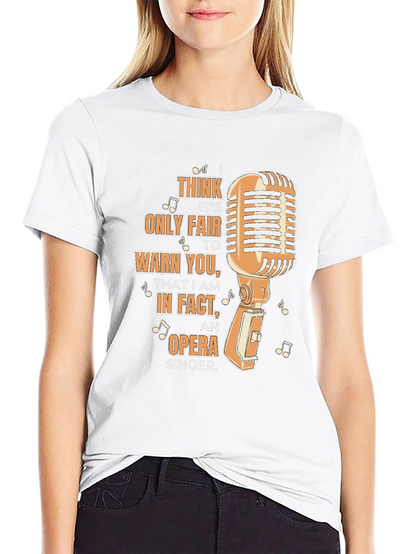 Opera Singer Novelty Graphic Tee