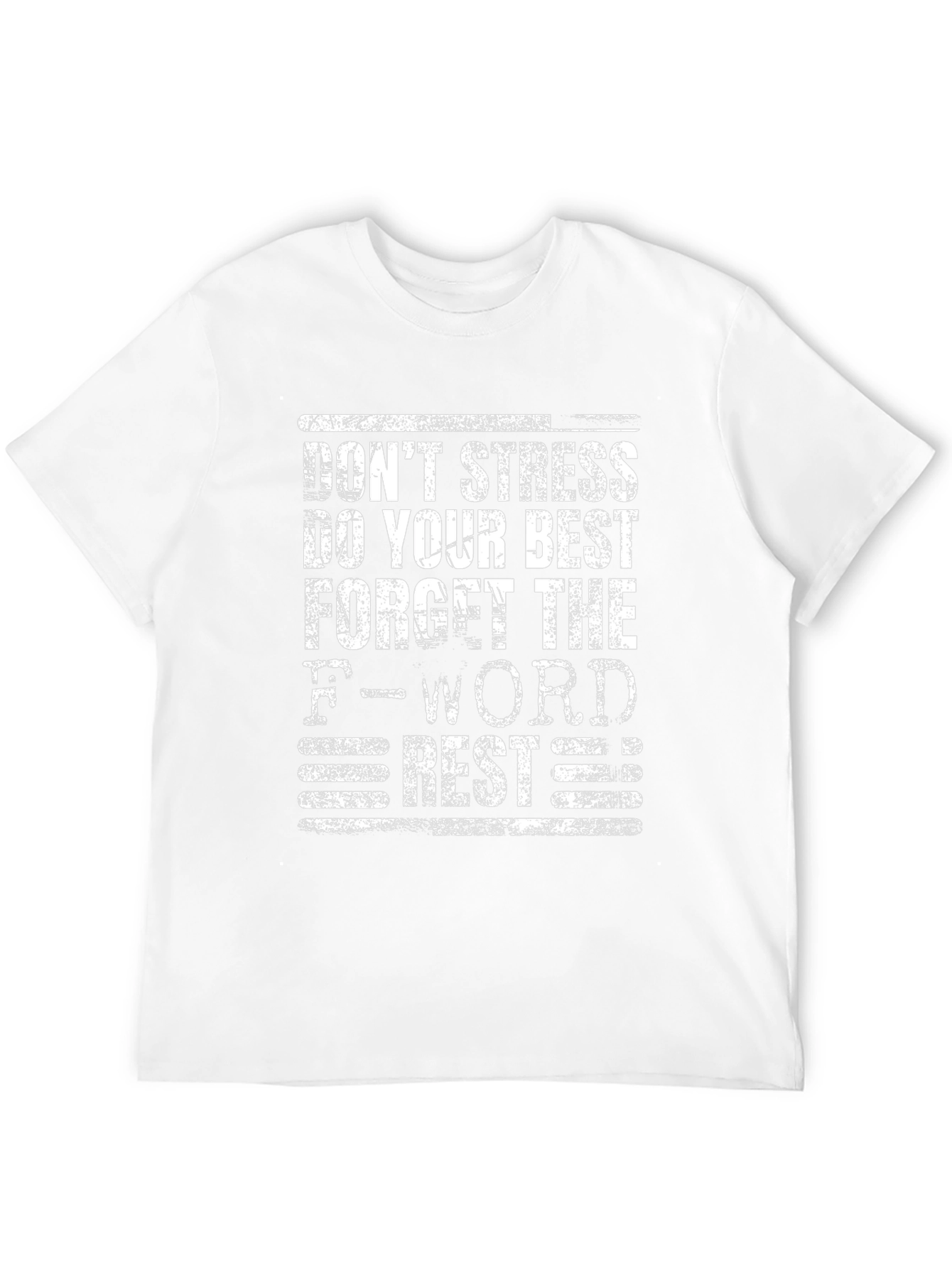 Dont Stress Graphic Tee - Black Cotton Blend