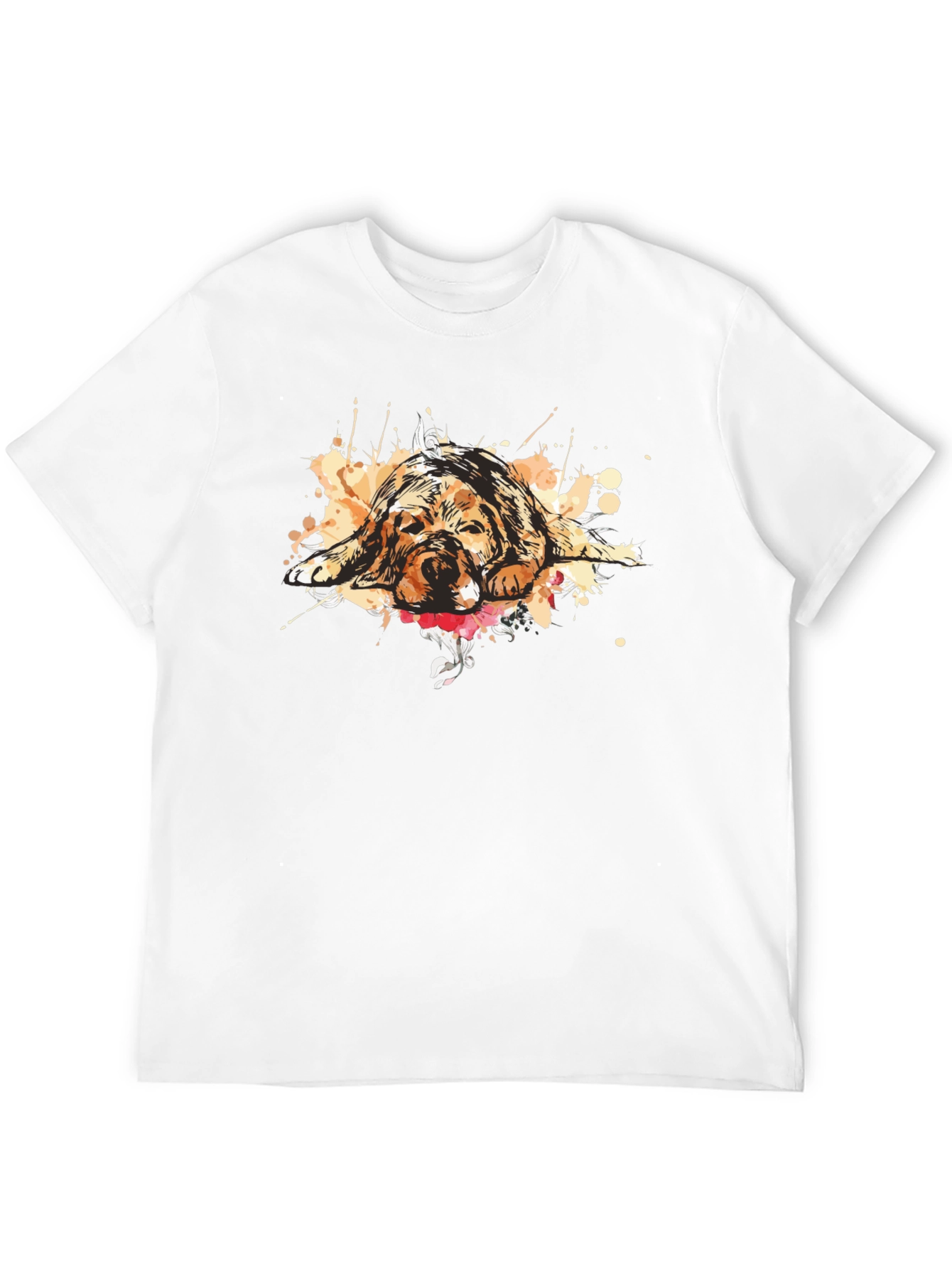 Dog Graphic T-Shirt - Relaxed Fit