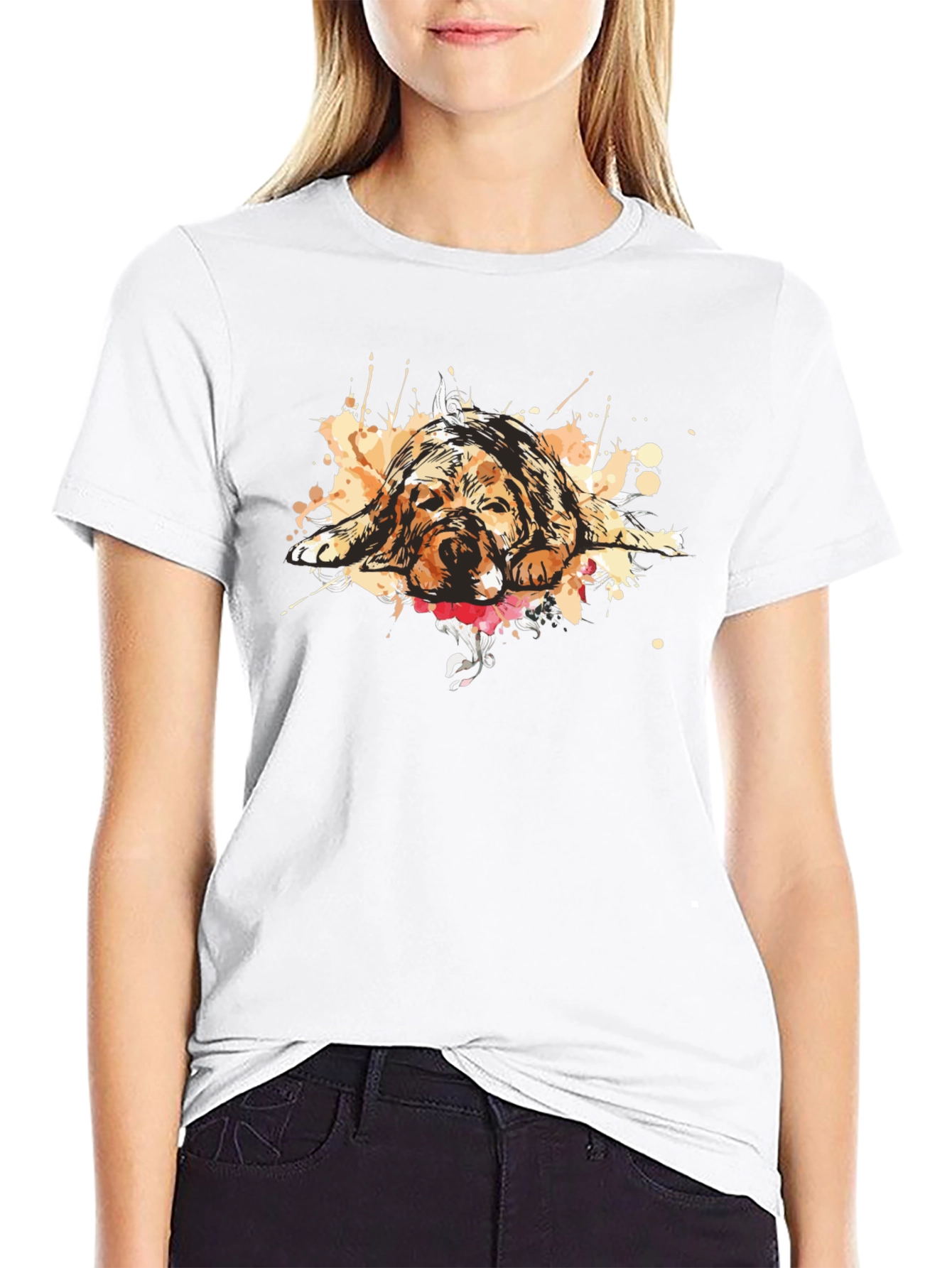 Dog Graphic T-Shirt - Relaxed Fit