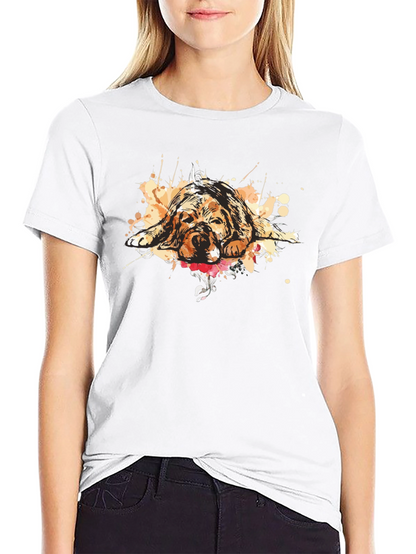 Dog Graphic T-Shirt - Relaxed Fit