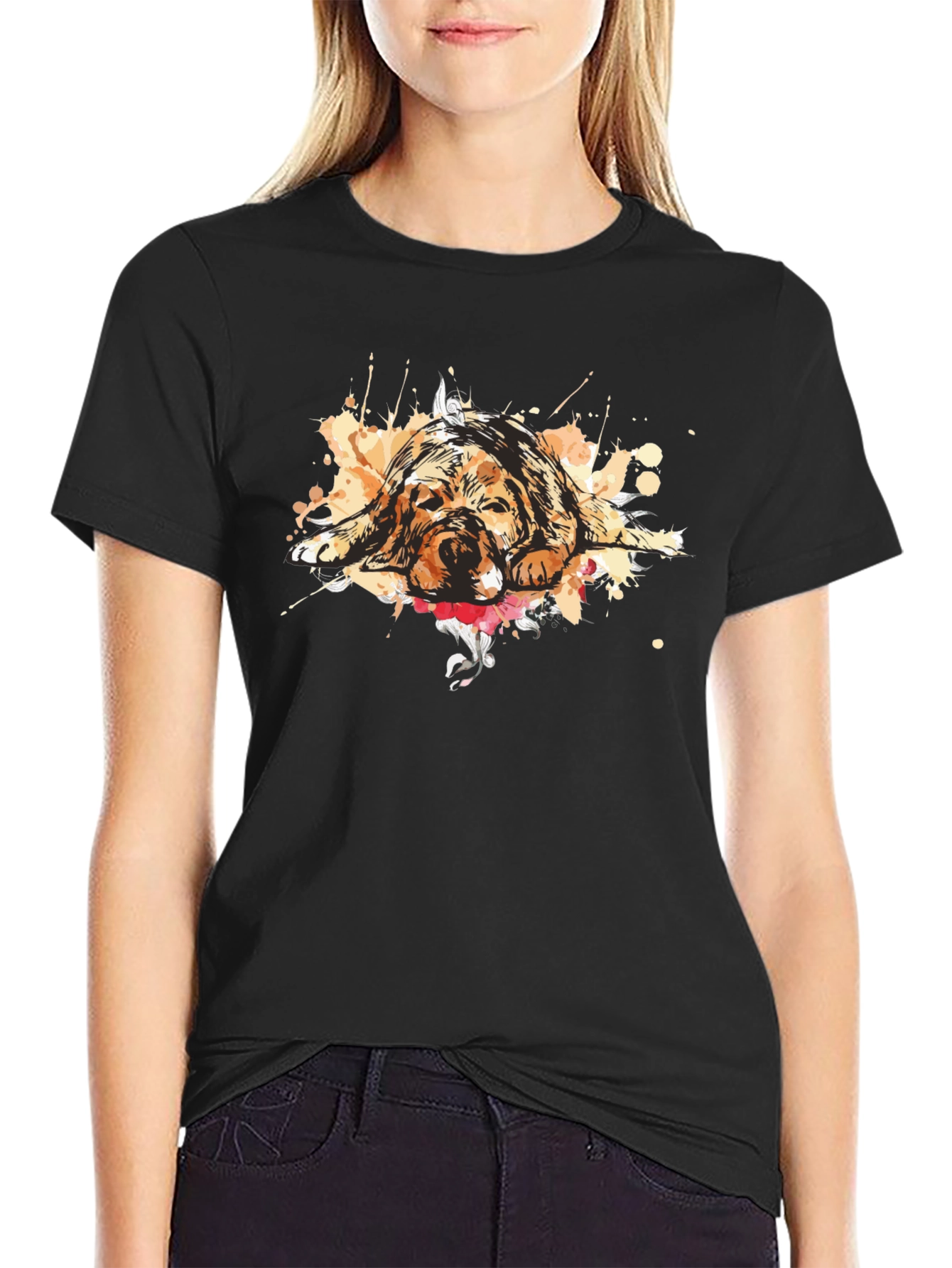 Dog Graphic T-Shirt - Relaxed Fit