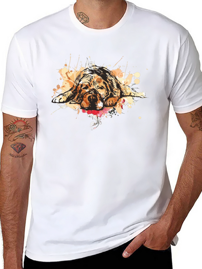 Dog Graphic T-Shirt - Relaxed Fit
