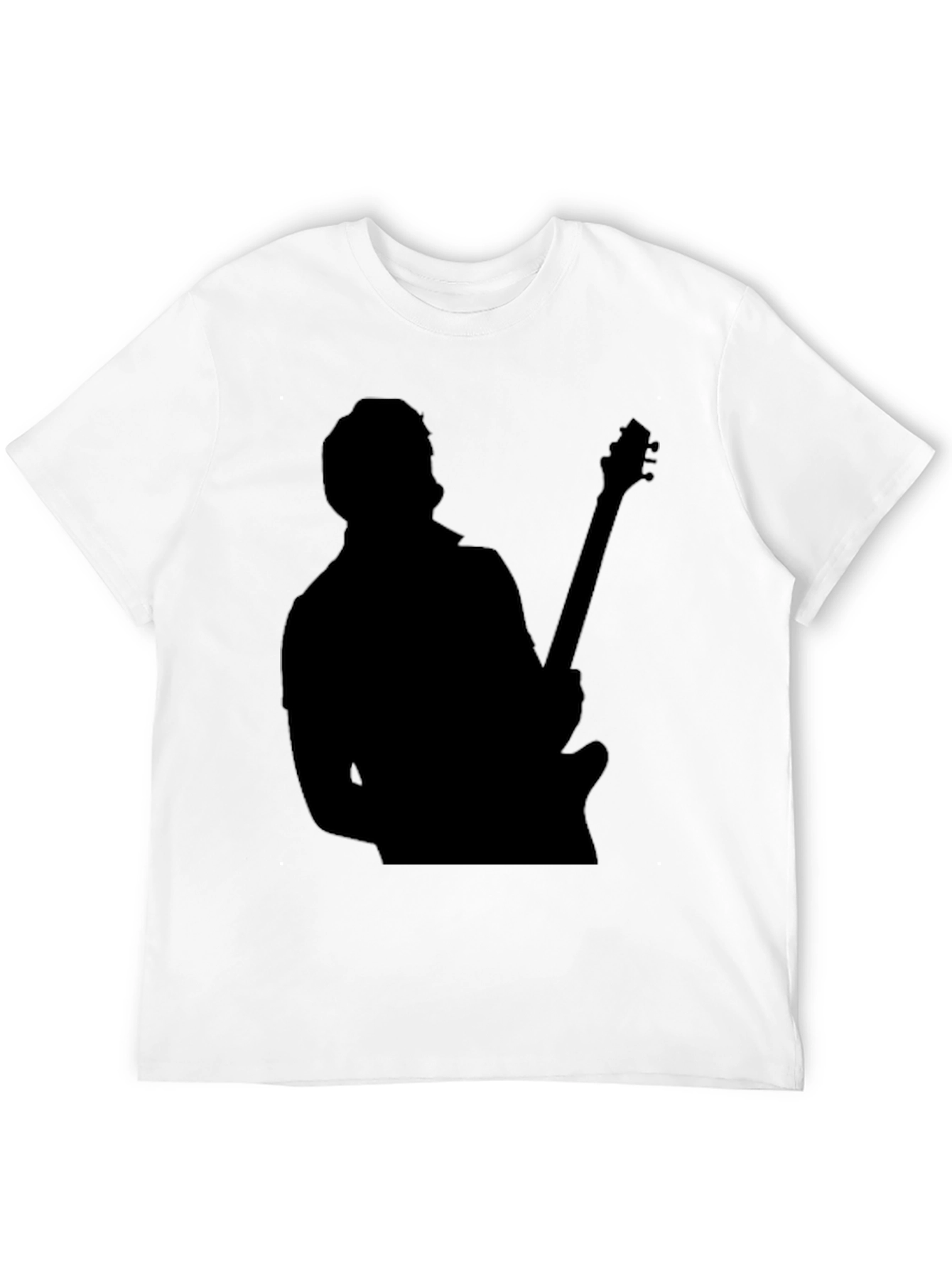Guitar Player Silhouette Black T-Shirt