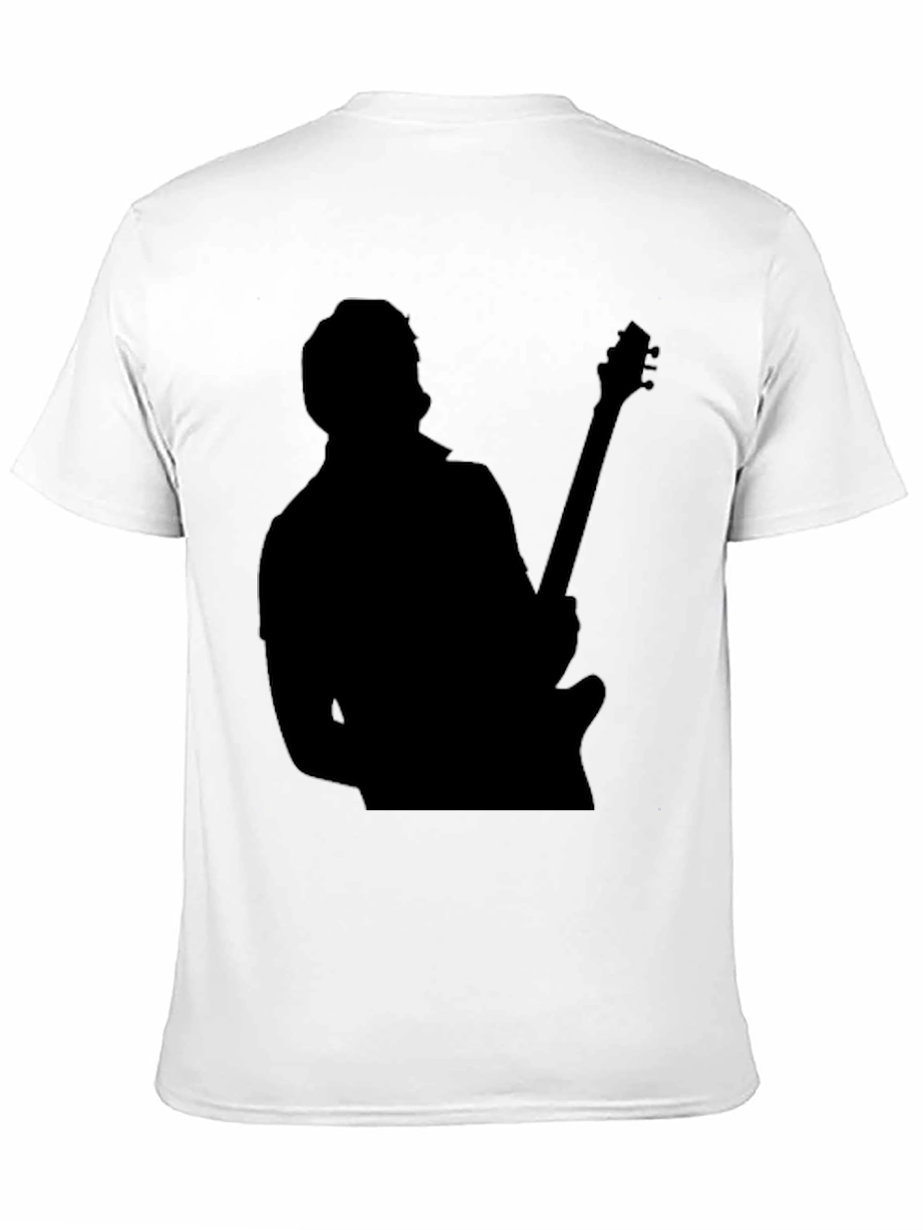 Guitar Player Silhouette Black T-Shirt