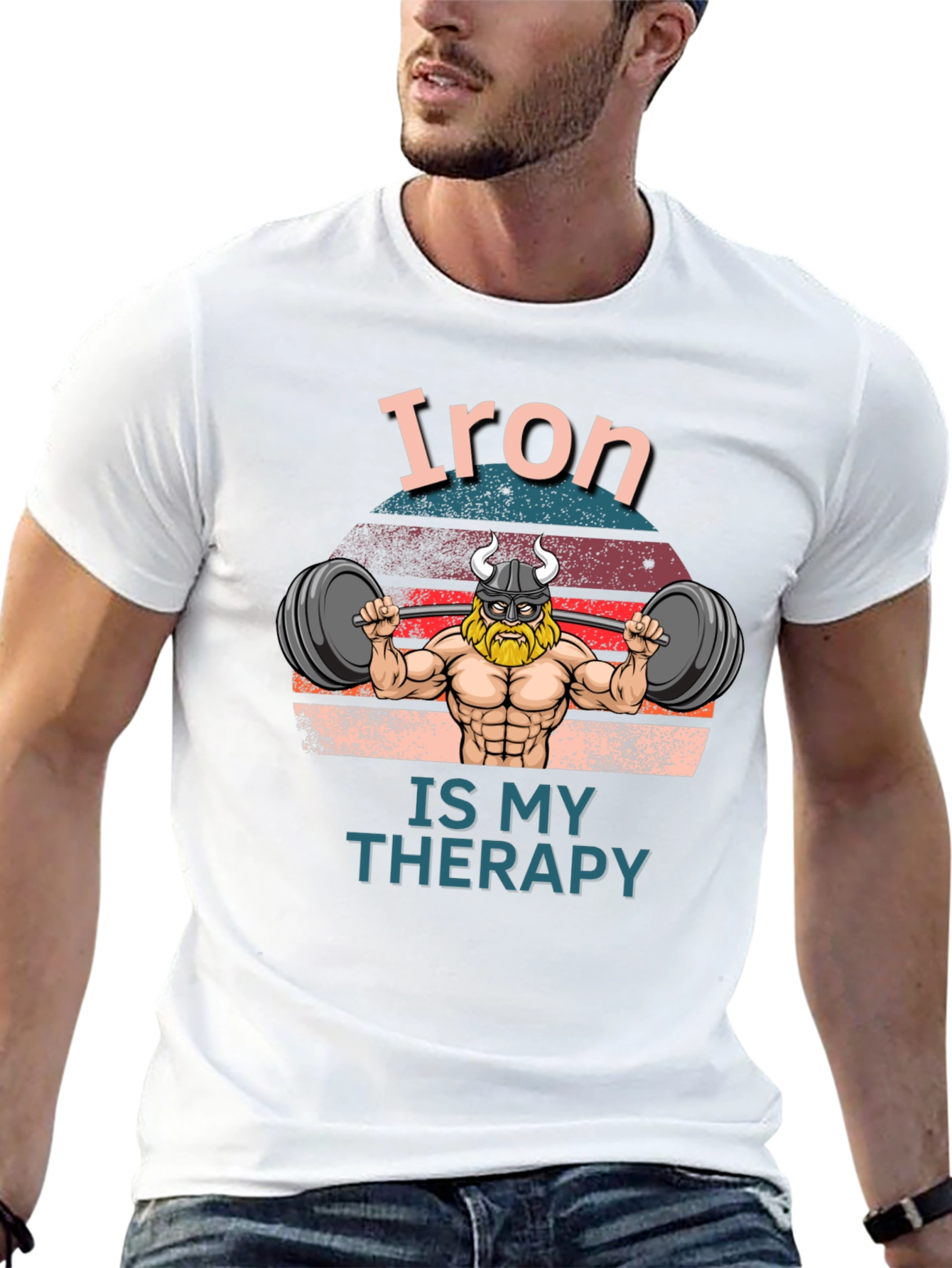 Iron is my Therapy Black T-Shirt