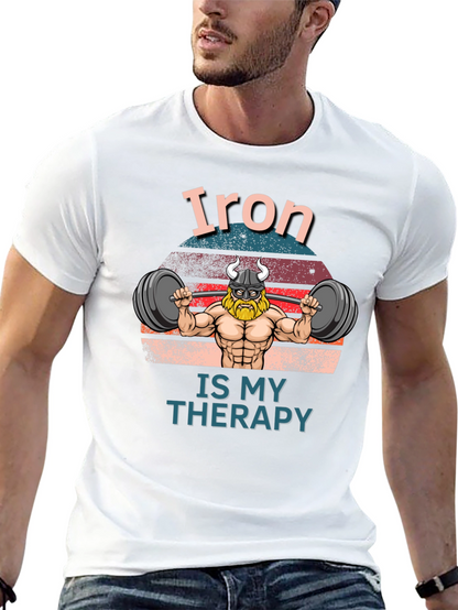 Iron is my Therapy Black T-Shirt