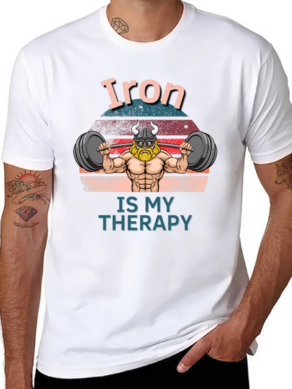 Iron is my Therapy Black T-Shirt