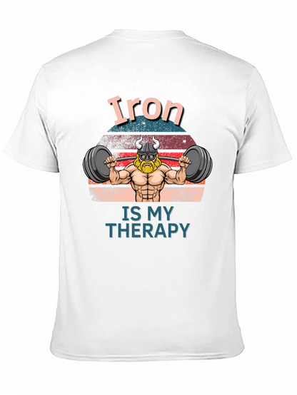 Iron is my Therapy Black T-Shirt