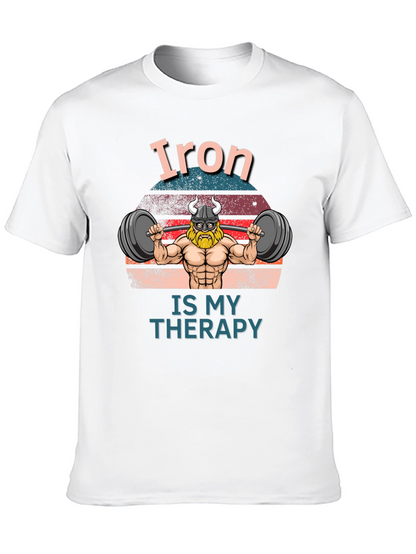 Iron is my Therapy Black T-Shirt