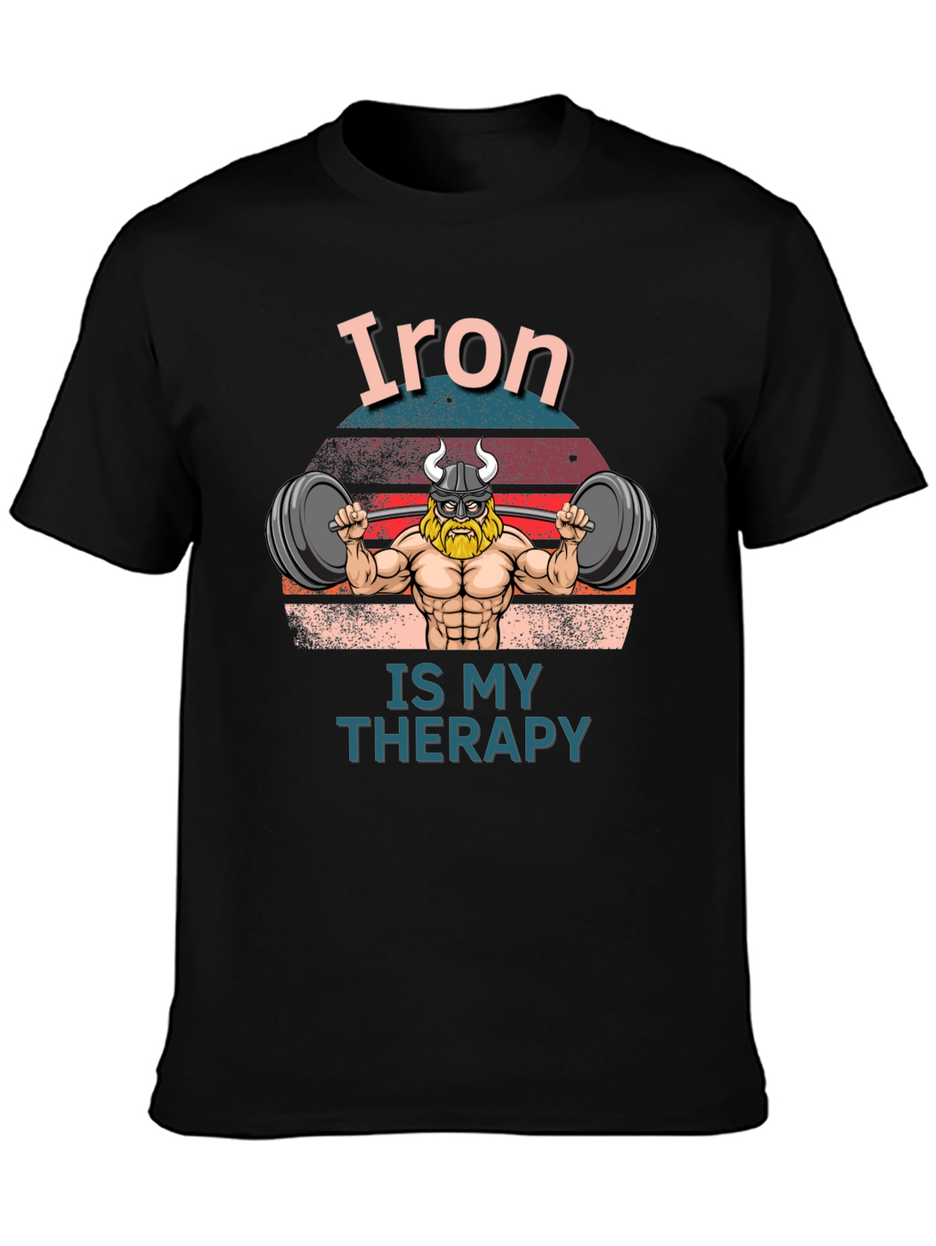 Iron is my Therapy Black T-Shirt