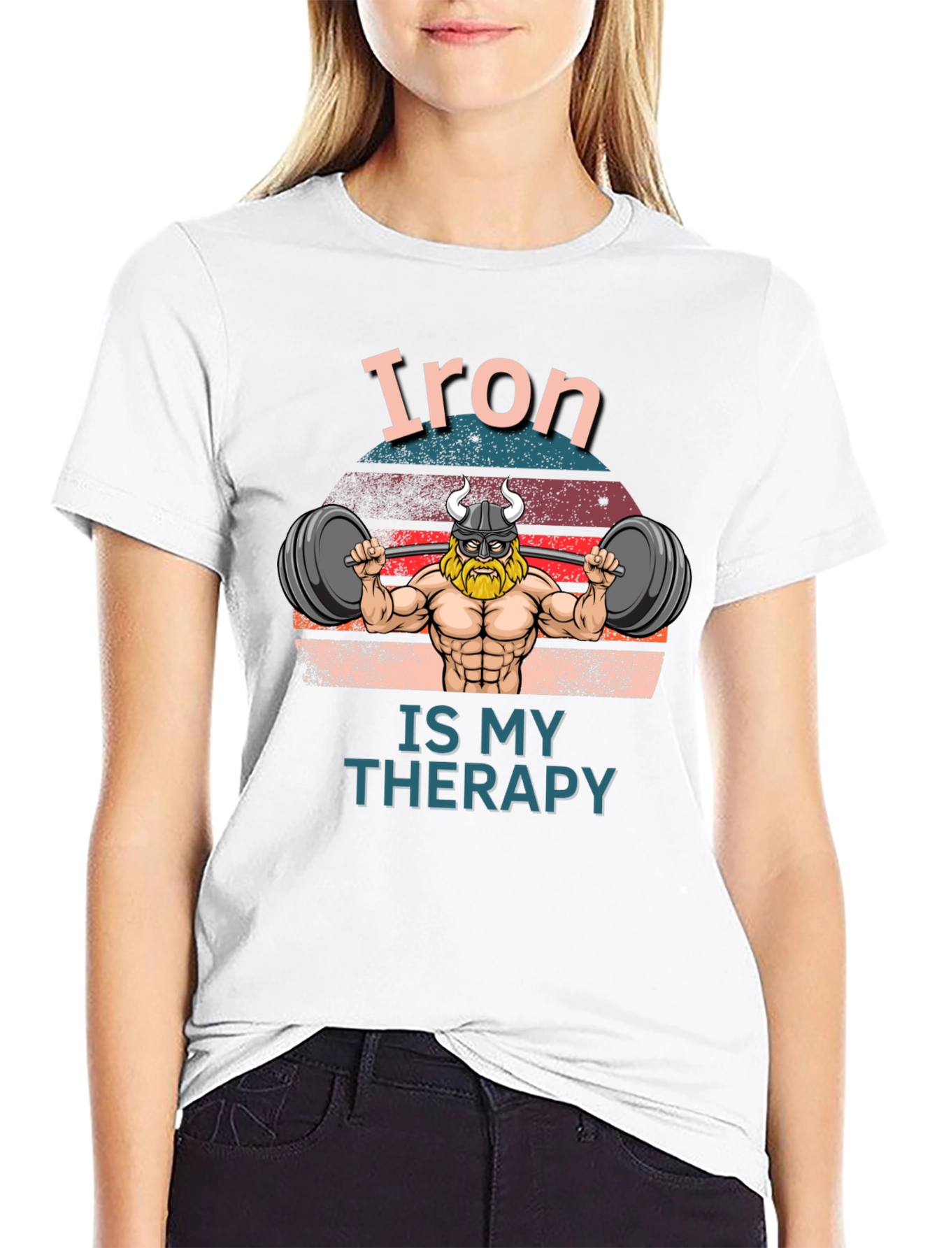 Iron is my Therapy Black T-Shirt