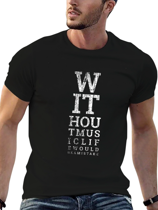 Funny Eye Chart T-Shirt - I Would Be A Mistake