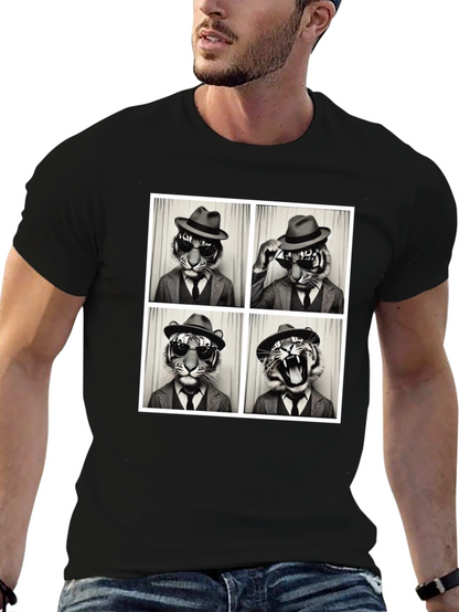 Tiger Fedora Photo Booth T-Shirt