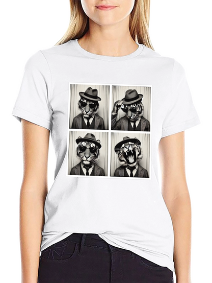 Tiger Fedora Photo Booth T-Shirt