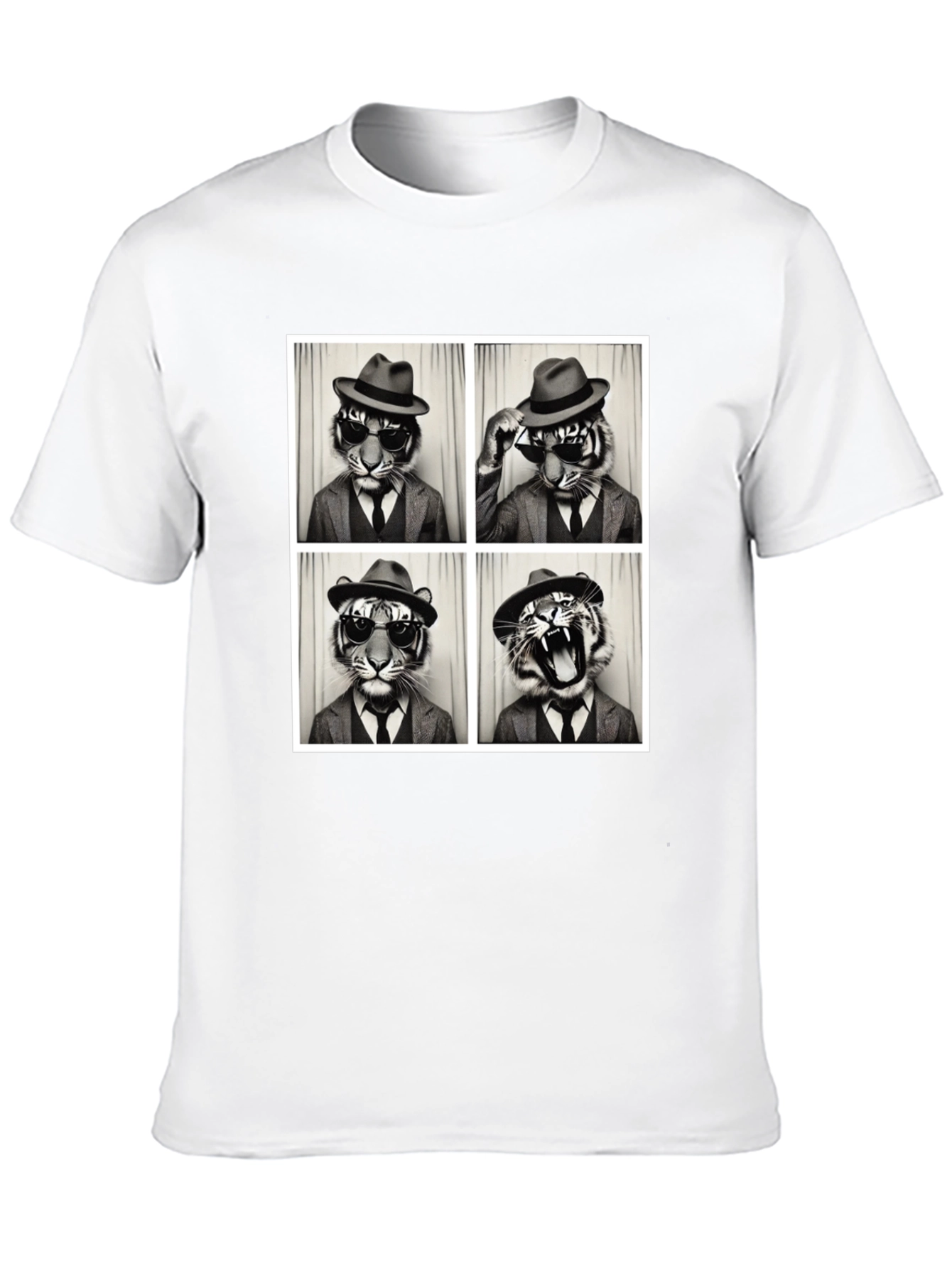 Tiger Fedora Photo Booth T-Shirt