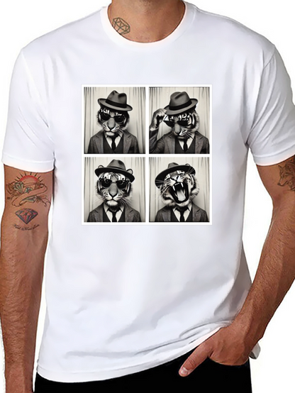 Tiger Fedora Photo Booth T-Shirt