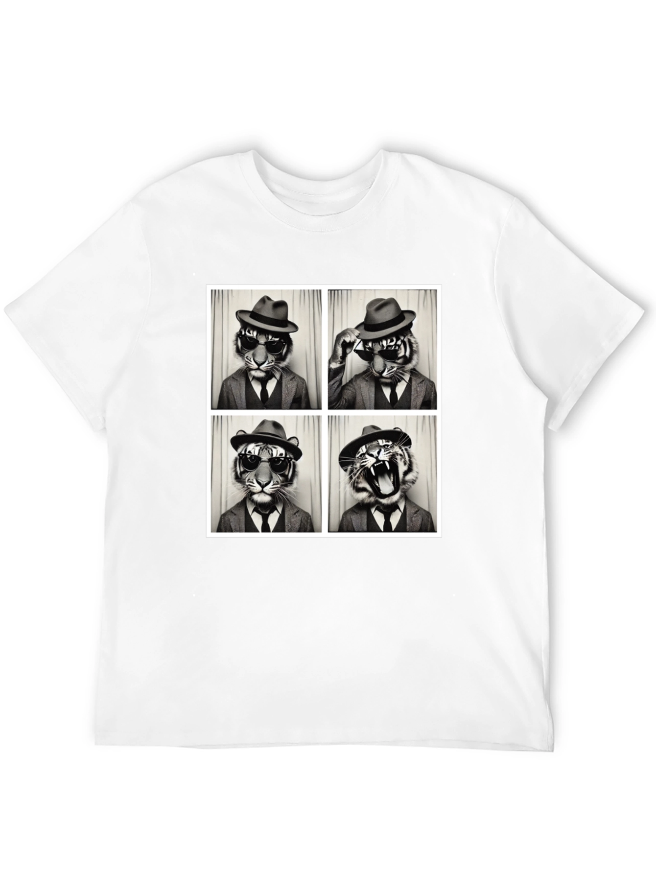 Tiger Fedora Photo Booth T-Shirt