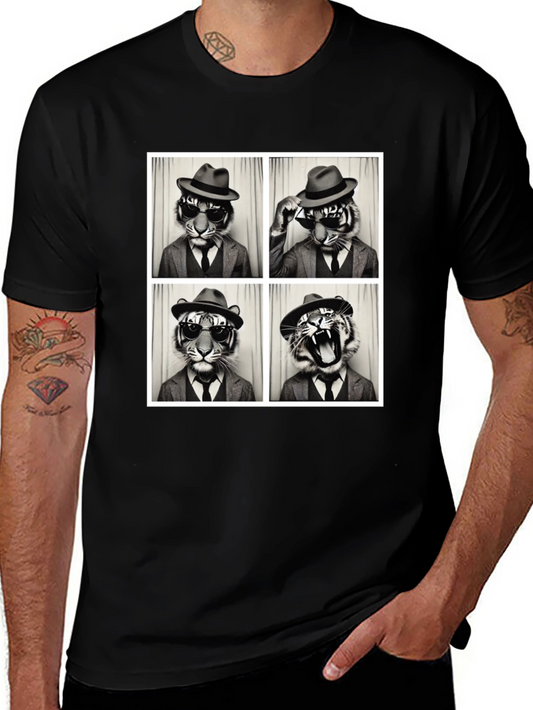 Tiger Fedora Photo Booth T-Shirt