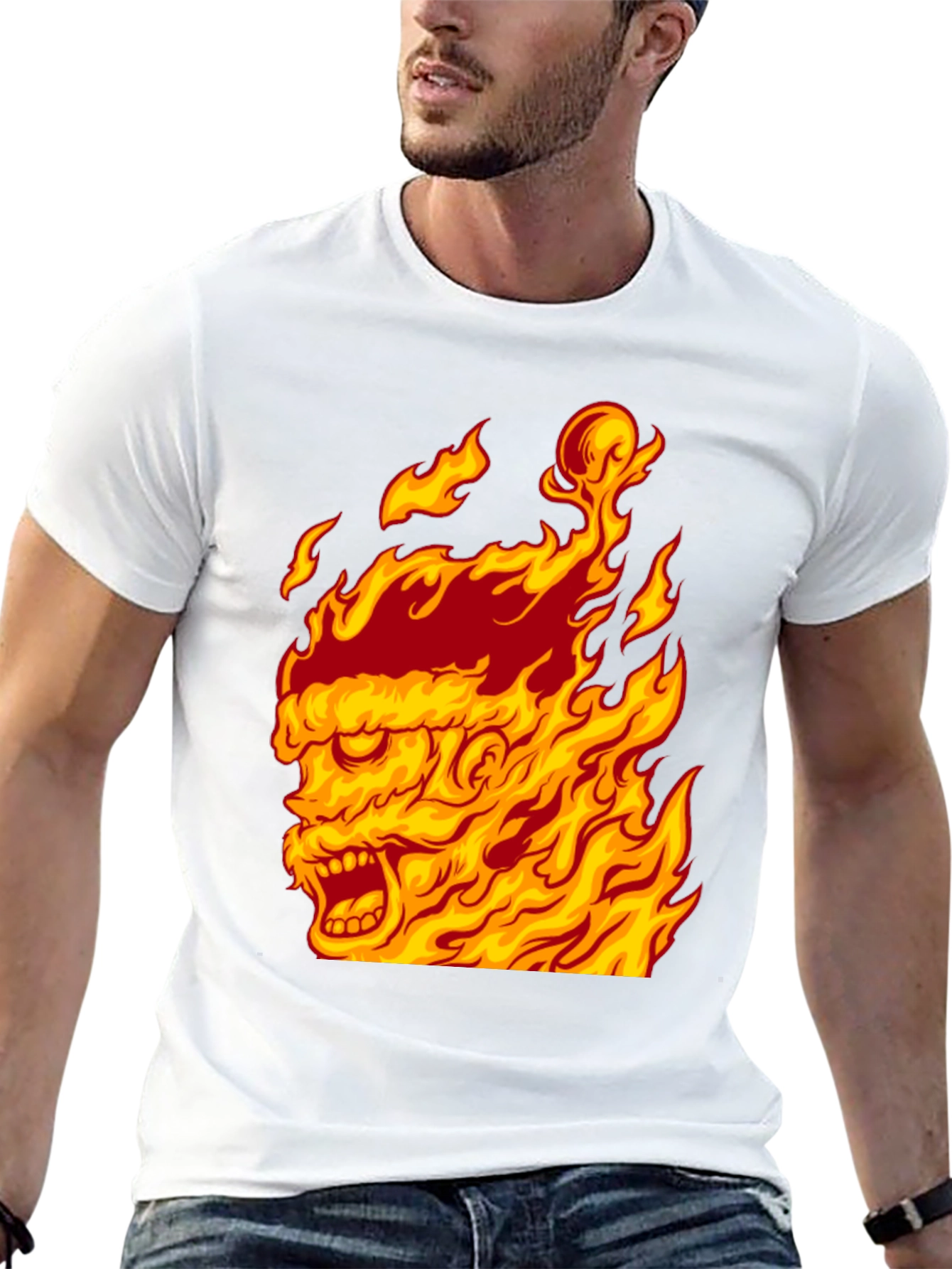 Fiery Graphic Tee - Burning Man Design