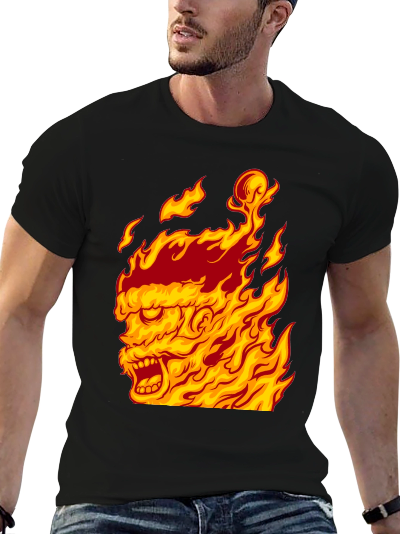 Fiery Graphic Tee - Burning Man Design