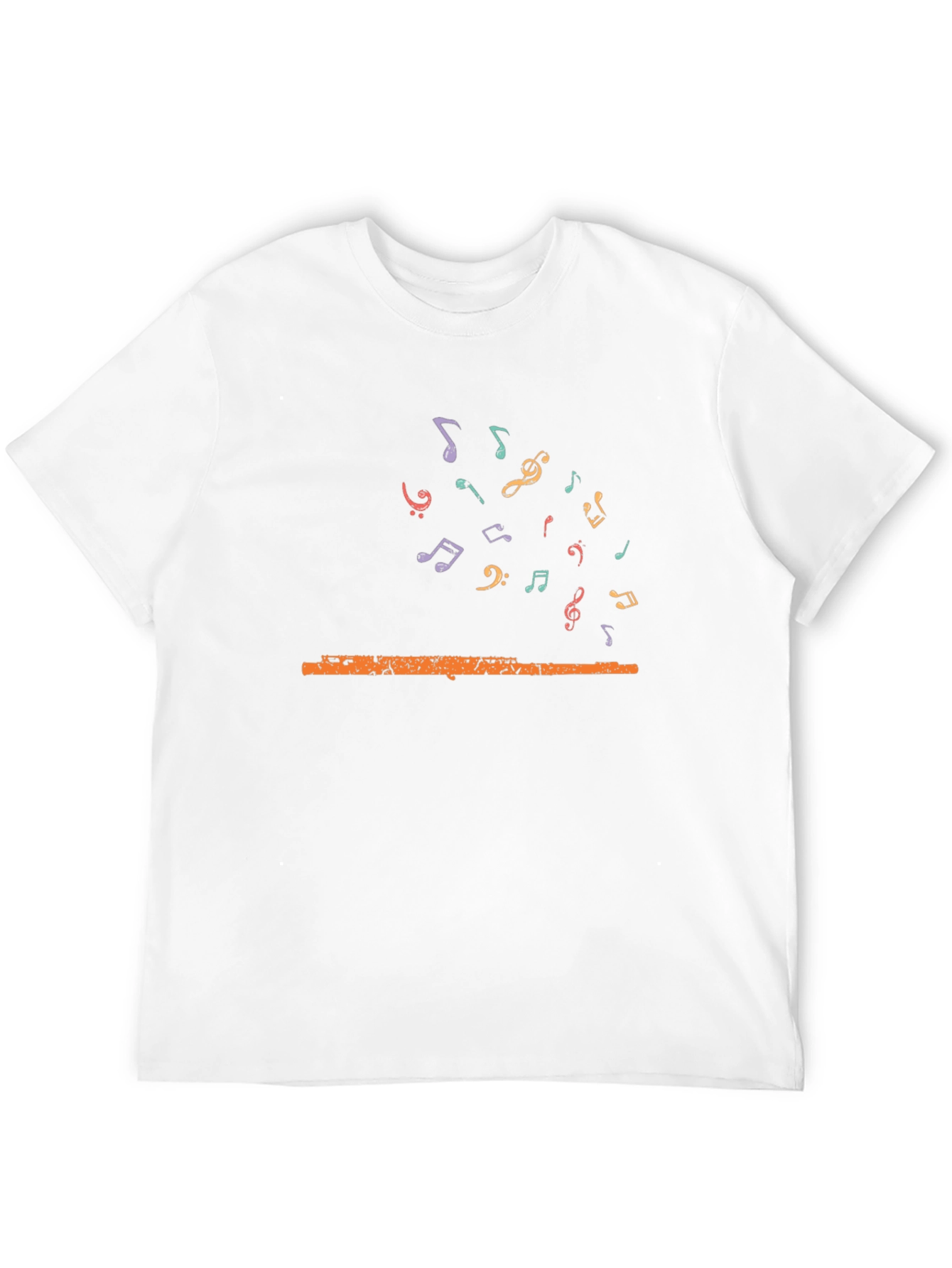 Musical Flute Graphic Tee - Unisex Black T-Shirt
