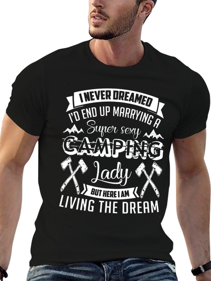 Camping Lady T-Shirt - Super Sexy Wife Gift
