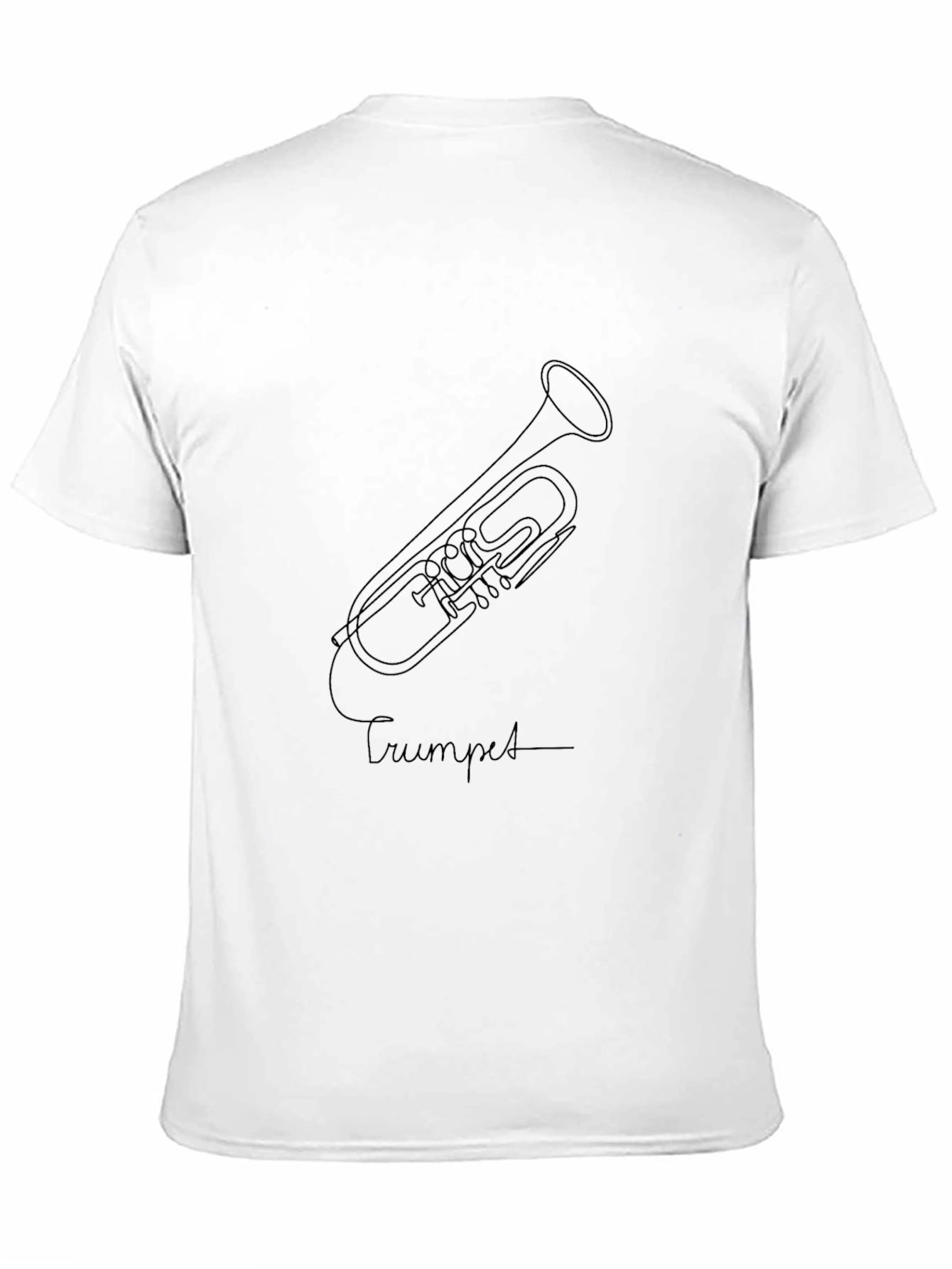 Minimalist Trumpet T-Shirt - Music Lover Tee