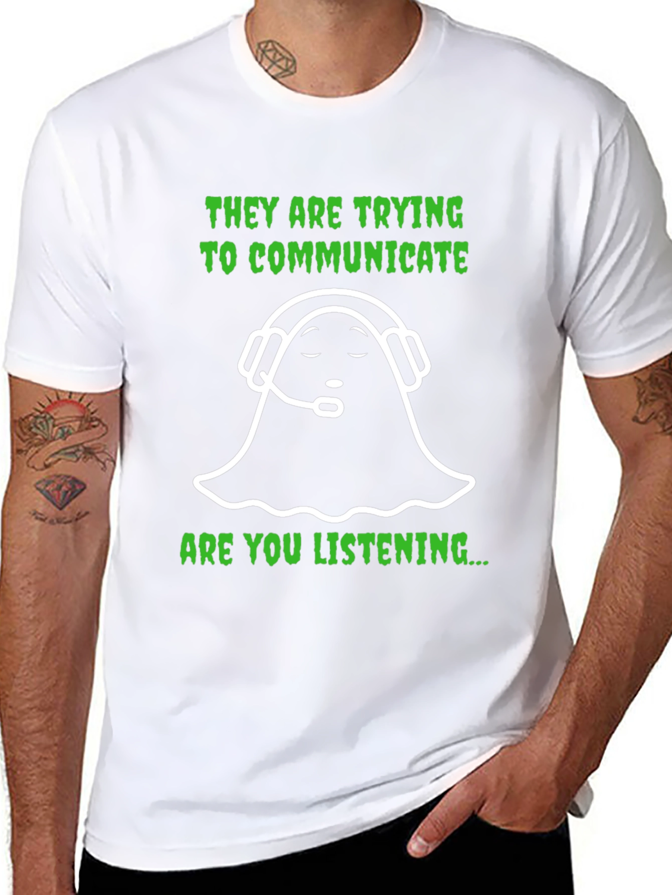 Ghost Communicating T-Shirt
