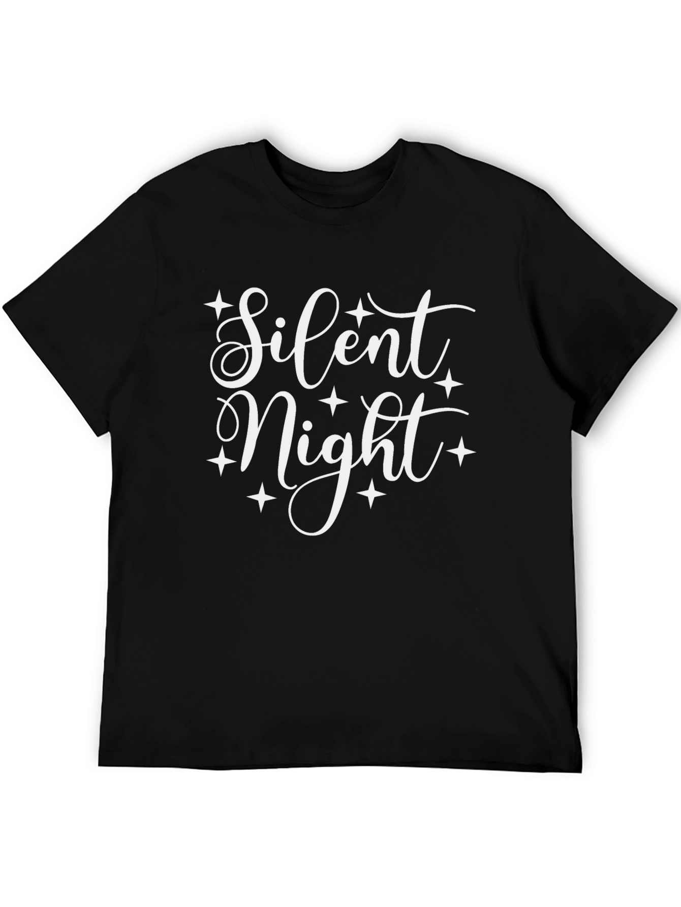 Silent Night Graphic Tee - Holiday Shirt