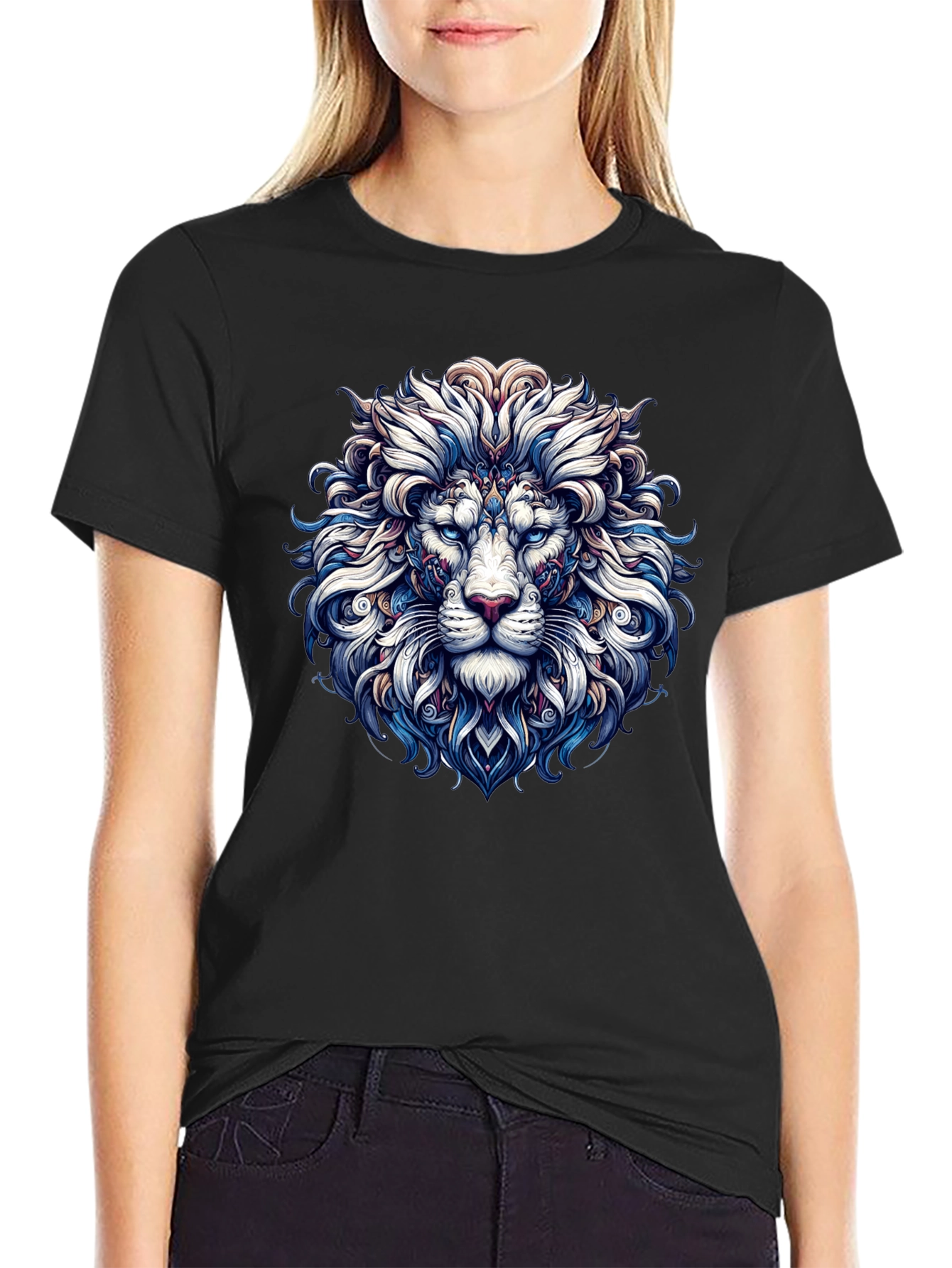 Lion Graphic Print Tee - Stylish Mens T-Shirt