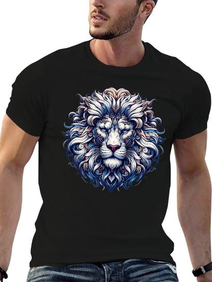 Lion Graphic Print Tee - Stylish Mens T-Shirt