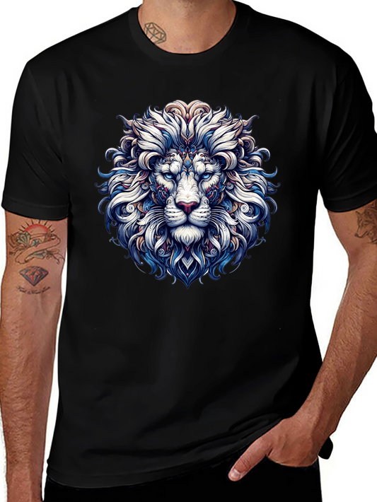 Lion Graphic Print Tee - Stylish Mens T-Shirt